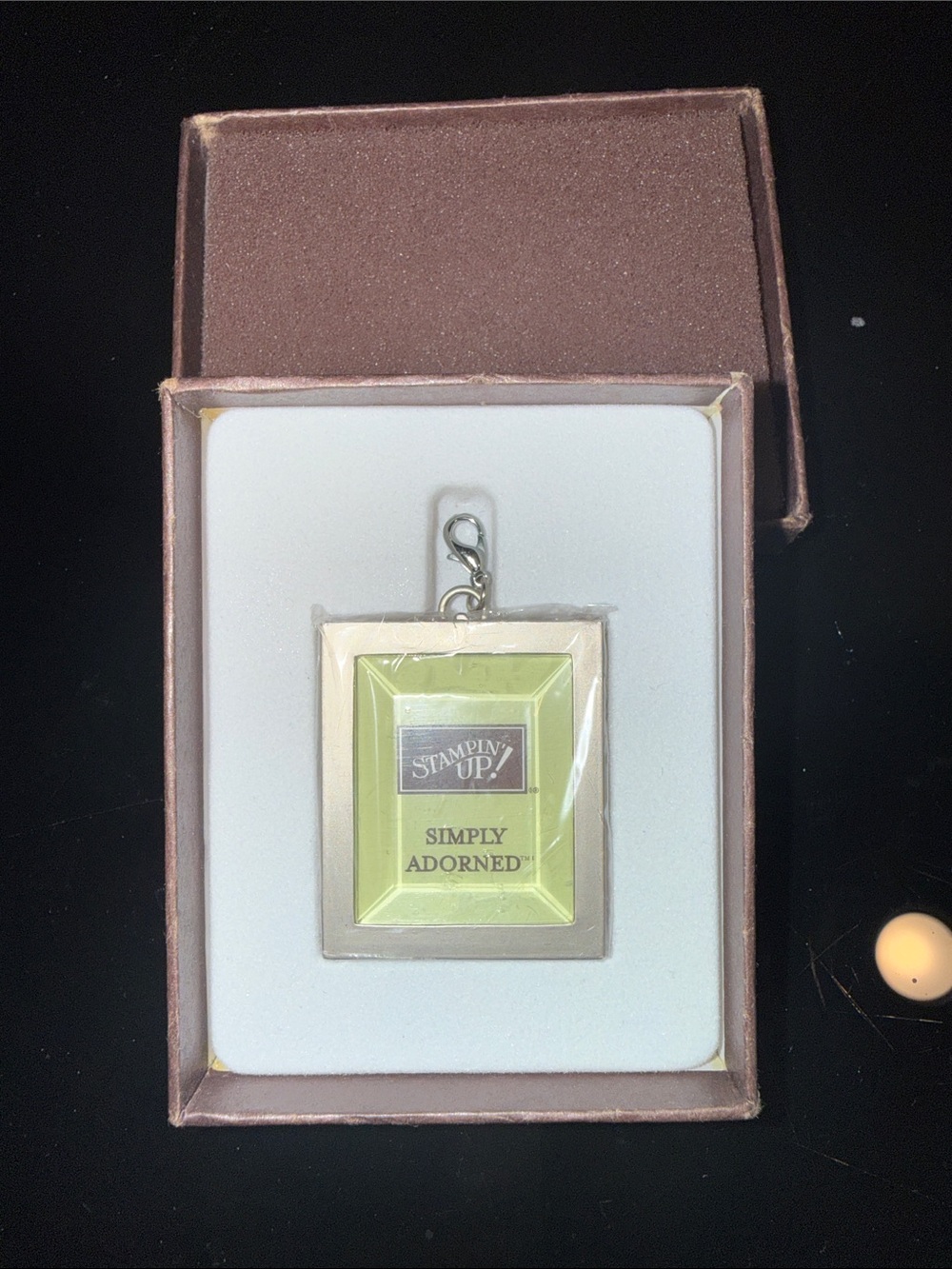 Stampin' Up! Silver Simply Adorned Pendant Charm